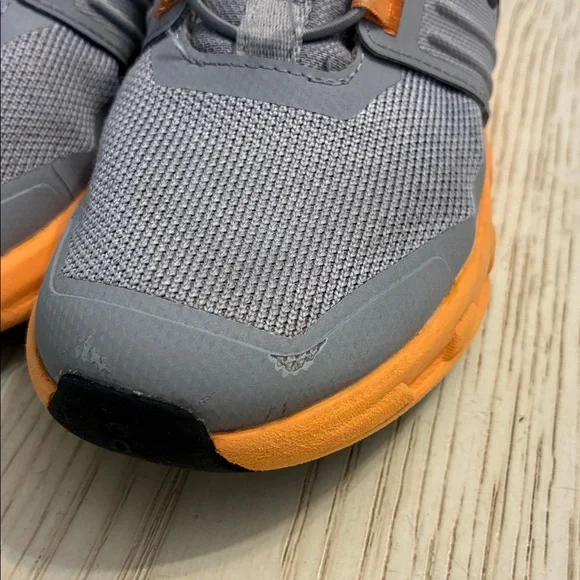 Little Kids OnCloud On Cloudswift Running Sneaker Shoes (Grey/Orange) - Picture 4 of 11